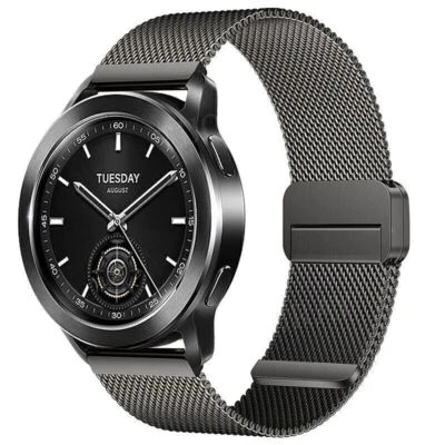 Correa de reloj de metal de repuesto de bucle milanés magnético universal de 20 mm 22 mm Foto 1 de 4