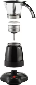 Moka elettrica espresso Uniware 4 tazze espresso. Elettrico italiano - Foto 1 di 2