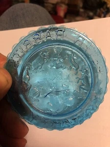 Vintage Pairpoint Glass Cup Plate 3.5” Peter Rabbit’s Party. RARE Piece. - Picture 1 of 8