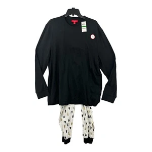 Family PJs Mens Christmas Holiday Pajama Set Black L NWT - Picture 1 of 9