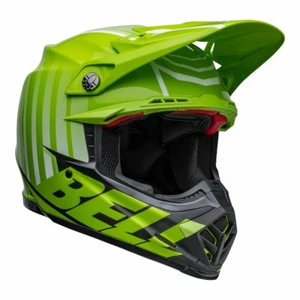 BELL MOTO-9S FLEX ADULT MOTOCROSS HELMET SPRINT MATT/GLOSS GREEN/BLACK - Picture 1 of 9
