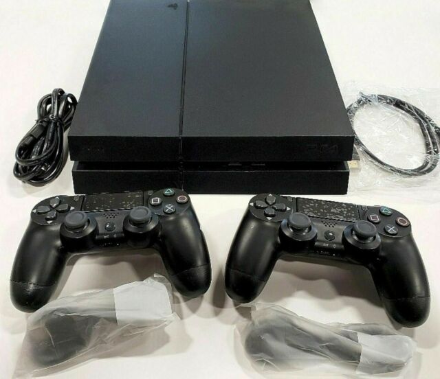 Consola Playstation 4 SONY Slim 500Gb PS4 con mando versión 2 y cables de  segunda mano