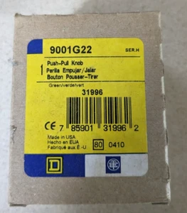 Square D 9001G22 Green Push-Pull Knob Series H - Picture 1 of 1
