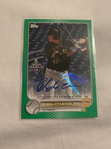 2022 Topps Pro Debut Bubba Chandler Pirates Auto Green PD-16 Autograph #88/99