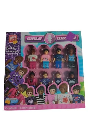 Block Tech Block Girls World Characters/Figures Set Of 8 - Image 1 of 4