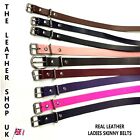 Ladies Cheap Special Offer Skinny Real Leather Sizes 22" To 32" Handmade In UK