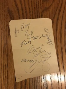 1955/56 San Francisco 49’ers partial team autographed notepad Perry Bosley + - Picture 1 of 3