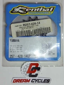 YAMAHA Renthal Front Sprocket 14T YZ85 DT125R DT200R TDR125R TZR125R FAST SHIP - Picture 1 of 1