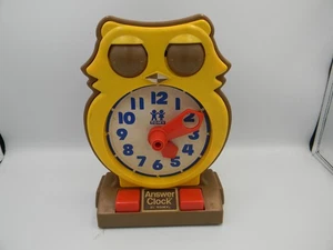 Vintage‼1975 Tomy Answer Clock Owl Analog Learning Homeschool Toy WORKS!! - Picture 1 of 6