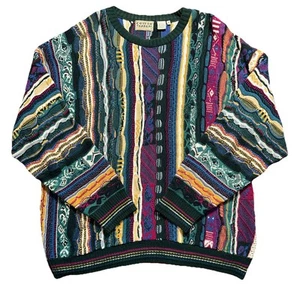 Suéter Vintage Algodón Comerciantes Para Hombres XL Multicolor Pullover Estilo Cosby - Imagen 1 de 5