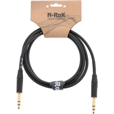 N-RoK Premium Kabel Klinke 6,3mm stereo/Kl. 6,3mm stereo 1,5m | Neu