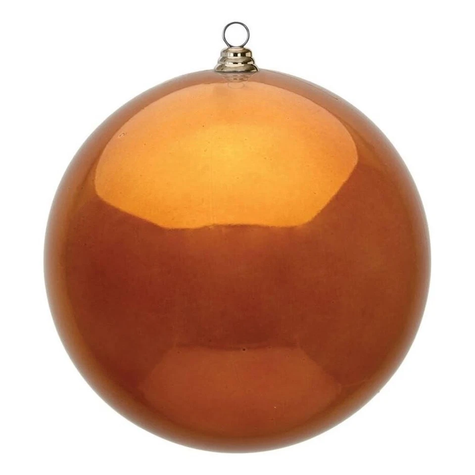 Vickerman 15.75" Contemporary Plastic Ball Ornament in Shiny Copper - Image 1 of 1