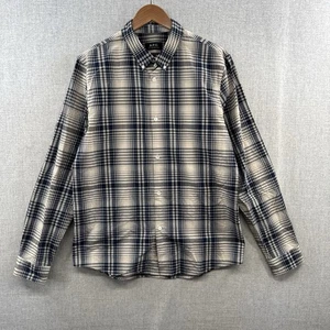 A.P.C. Rue Madame Paris Shirt Large Blue Plaid Long Sleeve Button Down Casual - Picture 1 of 15