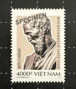 Vietnam 2025 550 Birth Michelangelo Stamp Art Artist Sculpture MNH Specimen - Picture 1 of 1