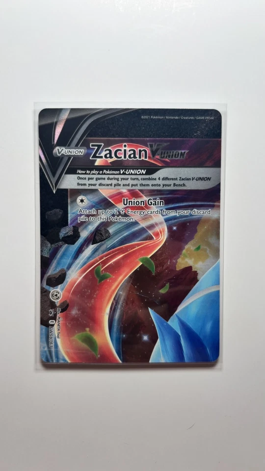 Zacian V-UNION SWSH163 SWSH: Sword & Shield Promo Cards Holo - Image 1 of 2
