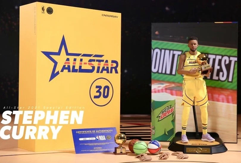 Фигурка NBA Masterpiece Stephen Curry 1/6 2021 All Star Limited Enterbay новая - Изображение 1 из 4