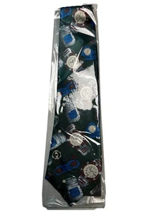 Dude Fashion Handmade Watch Face Graphic Green Tie - Picture 1 of 6