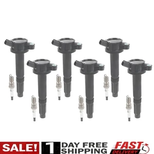 Paquete de 6 bobinas de encendido y juego de bujías UF486 para Ford Fusion Escape Mercury 3,0 L - Imagen 1 de 6