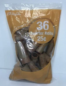 BAZIC Coin Wrappers Rolls - Quarter 36 quarter rolls - Picture 1 of 1