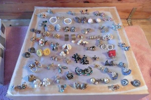 Vintage Designer Schraubverschluss Ohrringe Trifari Coro Castlecliff Mexico Silber Alice - Bild 1 von 9