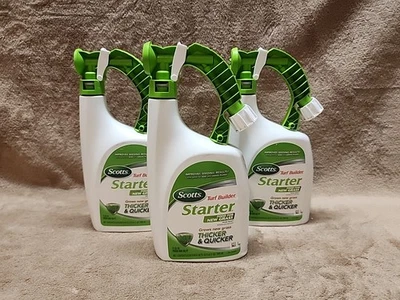Lote de 3: Scotts Turf Builder alimento de inicio para hierba nueva listo en aerosol, 32 oz. Foto 1 de 4