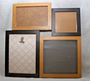 Bilderrahmen, Memobord, Freunde,Deko,Holz schwarz-braun,30x30cm,Steckbuchstaben - Bild 1 von 3