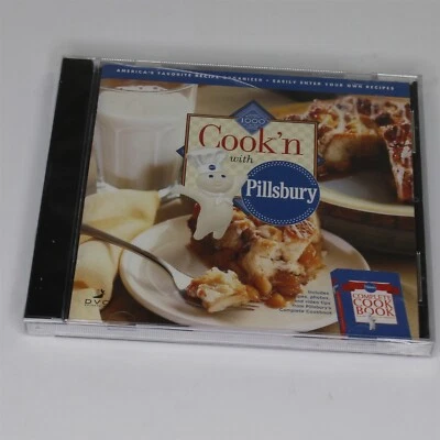 Cook'n With Pillsbury Recipe Organize CD-Rom 2002 Windows 98, 2000, ME Sealed - Image 1 of 2