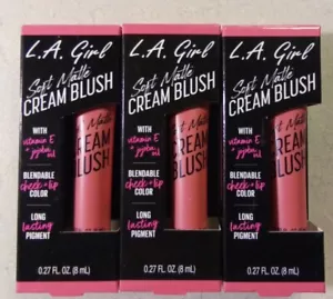 LA Girl Soft Matte Cream Blush Kiss Up GBL444. Lot of 3. - Picture 1 of 4