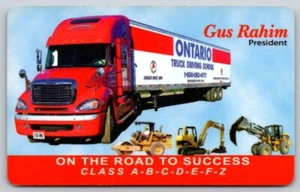 Business Card London ON Ontario Truck Driving School Gus Rahim President - Bild 1 von 2