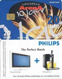 Arenakaart A072-02a 20 euro: 10 jarig Jubileum (metalliek) - Picture 1 of 1