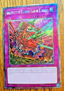 Yugioh Destructive Daruma Karma Cannon Plat Quarter Century Stampede RA04-EN103 - Picture 1 of 2