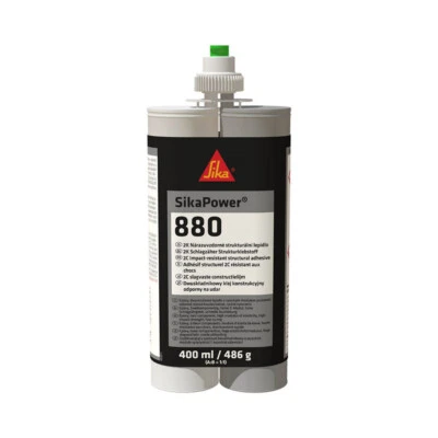 SikaPower- 880 resistente a los golpes 2K adhesivo estructural 400 ml - Imagen 1 de 4