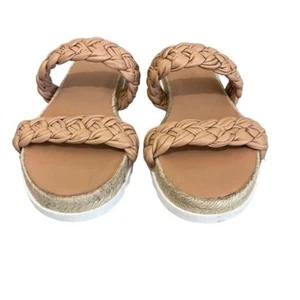 Sandali slip-on Marc Fisher Jaime donna marrone chiaro in pelle intrecciata - Foto 1 di 4