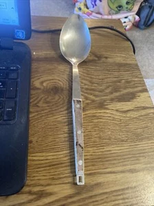VINTAGE ANDROCK SPOON, wood handle, 12" Made In Japan - Picture 1 of 7