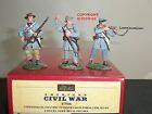 BRITAINS 17936 CONFEDERATE INFANTRY IN FROCK COATS FIRING LINE TOY SOLDIER SET