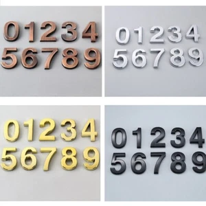 Pegatinas de vinilo autoadhesivas con número de puerta de 0-9 hágalo usted mismo buzón de puerta de hogar apartamento - Imagen 1 de 16