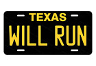 WILL RUN Any State Customized License Plate Tag for Auto Car Bike ATV Motocycle