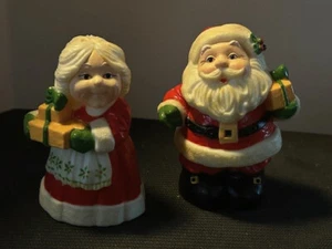 Vintage 1970 Hallmark Mr & Mrs Claus Salz Pfeffer Urlaub Weihnachten Streuer so süß!! - Bild 1 von 3