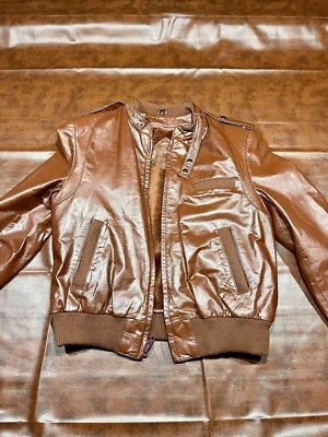 Leather Warehouse, Brown Leather Jacket, Removable Lining, 44 - Image 1 of 4