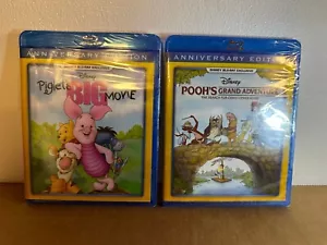 Pooh's Grand Adventure and Piglet's Big Movie (Blu-ray, DMC Exclusive) Brand New - Picture 1 of 2