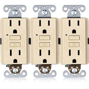 Faith 15A GFCI Outlets, ETL Listed, Non-Tamper-Resistant GFI Duplex Receptacl... - Picture 1 of 8