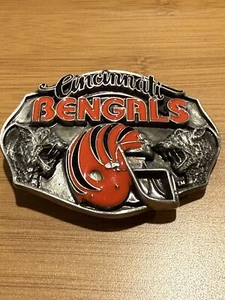 1980s NFL Cincinnati Bengals Belt Buckle Limited Edition Siskiyou Football USA - Picture 1 of 2