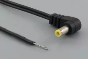 Cable de alimentación de coleta de CC enchufe de barril coaxial de ángulo recto de 4,75 x 1,7 mm, 6 pies - Imagen 1 de 6