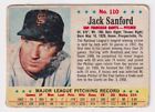 1963 Post Cereal Jack Sanford San Francisco Giants #110