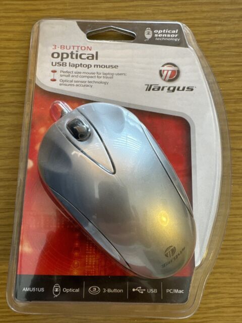 Targus 3 Button Optical USB Laptop Mouse Amu51us Wired for sale