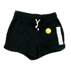 Pantalones cortos con cordón para niñas talla L (10/12) tela suave color negro nuevos con etiquetas gato y gato - Imagen 1 de 3