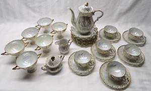 Servicio de té Lusterware completo de 29 piezas de colección para 6 incluye compotas - Imagen 1 de 16