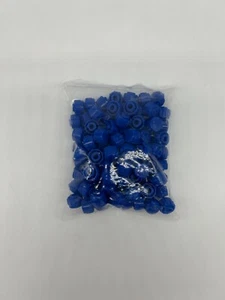 Global Medical Products Syringe Tip Cap, Luer Lock, Blue, Non-Sterile, 100 Pack - Picture 1 of 3