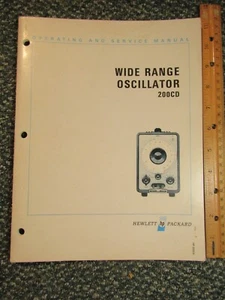 HP Wide Range Oscillator 200C Operating & Service Manual ~ Original - Picture 1 of 5