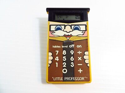 Vintage TI-1981 TEXAS INSTRUMENTS LITTLE PROFESSOR CALCULATOR, LCD Screen, As Is